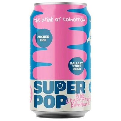 Super Pop Pink Grapefruit-Kumquat 24x0.33 L Dose Einweg-Pfand