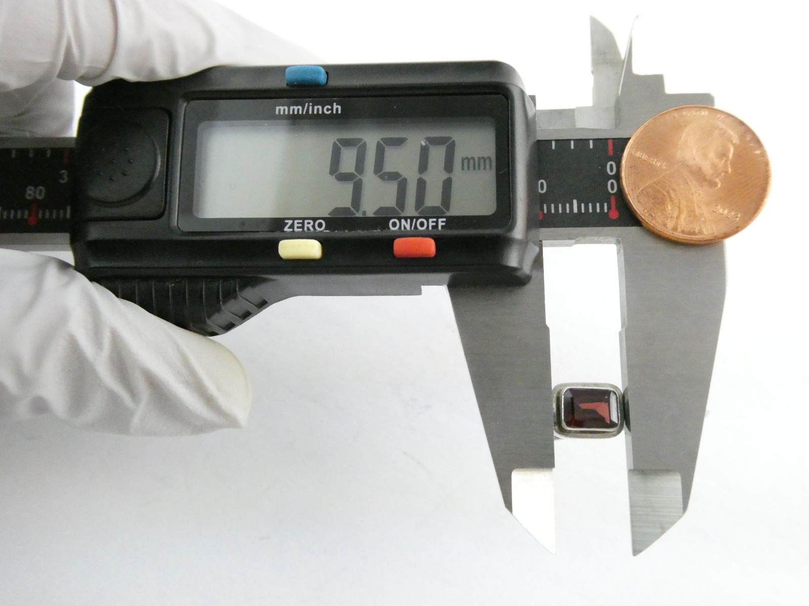 Sterling Silver Rectangular Cut Red Garnet Hook E… - image 13