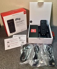 iRig Stream Stereo Streaming Audio Interface for iPhone/iPad Mac/PC and Android