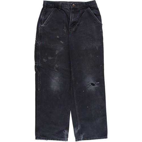 Carhartt Duck Painter Pants, Men's, W35 equivalent unknown gray type Vintage Second Hand