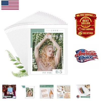 70 Pcs Resealable Clear Poly Bags 8x10 for Stylish Gift & Merchandise Packaging