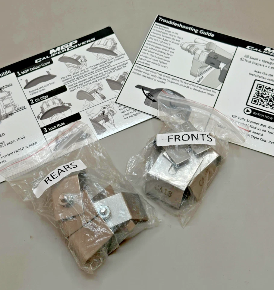 NOVO - MGP – Capas de pinça (dianteira e traseira) para Chevrolet Camaro RS Gen 5/6 - M344 - Imagem 3 de 4