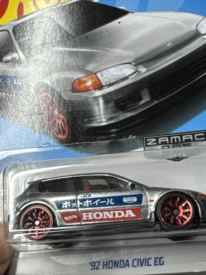 Hot wheels 1/64 🇲🇫 Zamac 92 Honda Civic Eg  mainline 2024 #4/10 - Photo 3/4