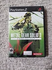 Metal Gear Solid 3: Subsistence (PlayStation 2 PS2) Complete With Manual -Tested