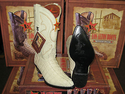 LOS ALTOS WOMEN WINTER WHITE CROCODILE TAIL WESTERN COWBOY LOS ALTOS WOMEN WINTER WHITE CROCODILE TAIL WESTERN COWBOY