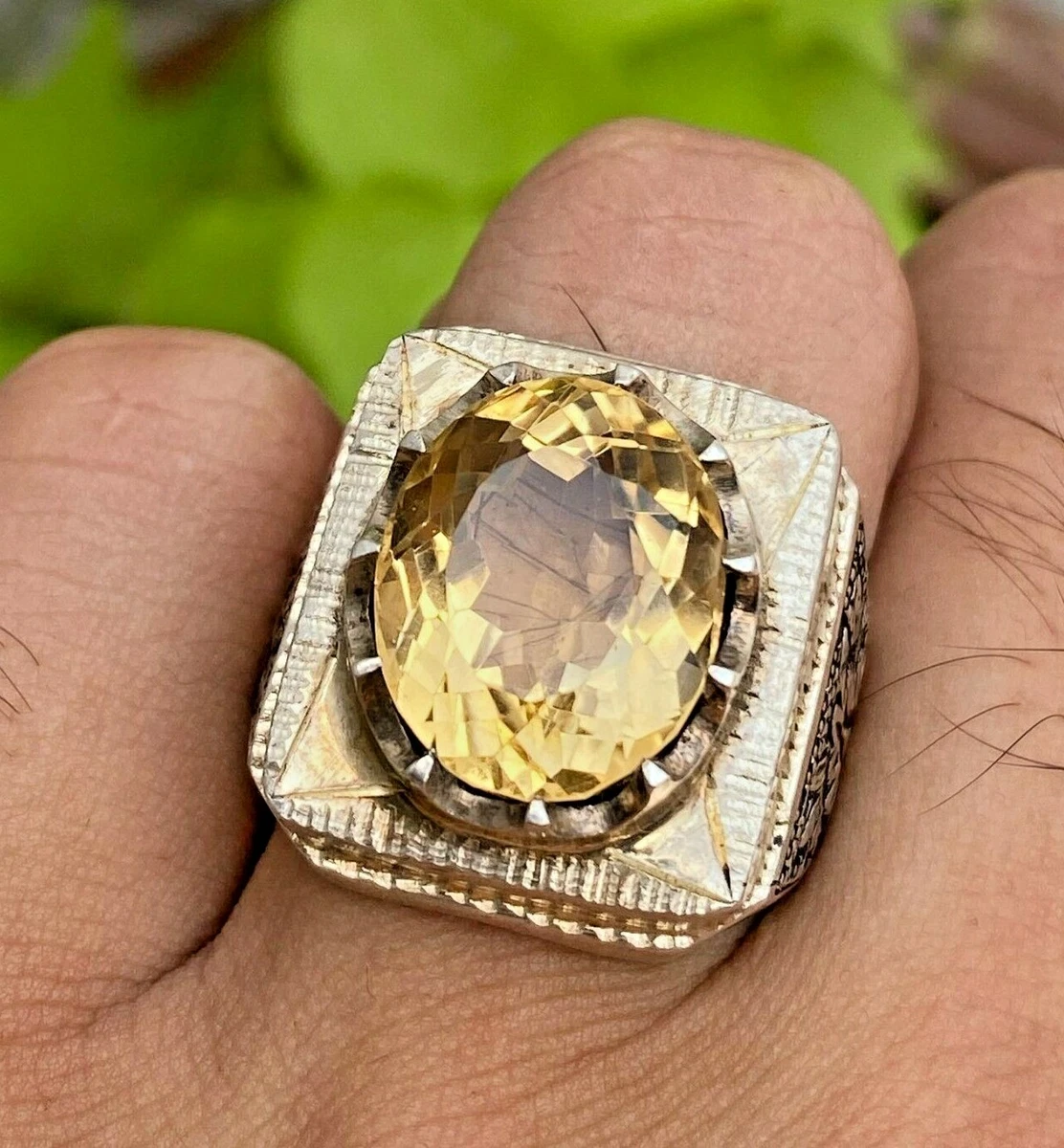 Genuine citrine best sale ring