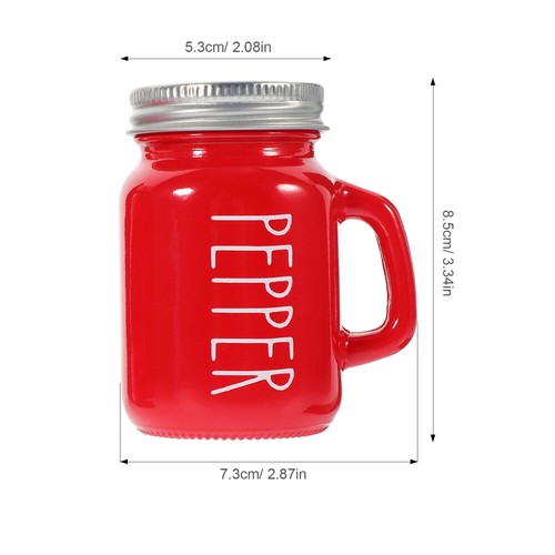 8 Stück Salz- und Pfefferstreuer aus Glas, Küchengewürzspender, 130 ml - Bild 6 von 12