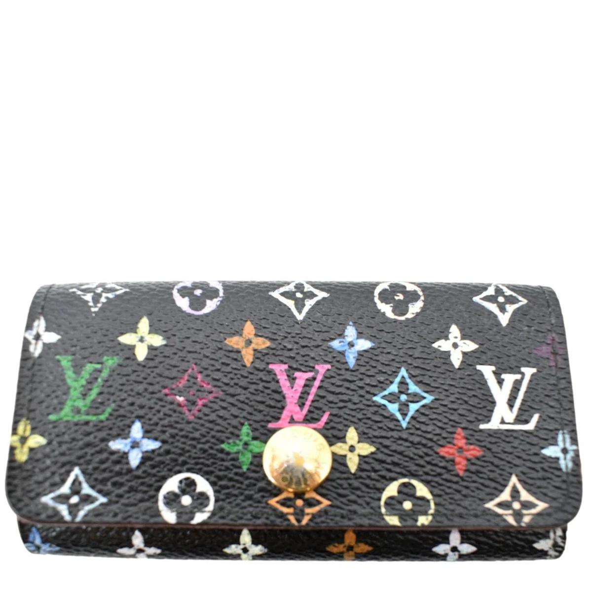 LOUIS VUITTON Multicles Multicolor Canvas 4 Key Holder Black eBay