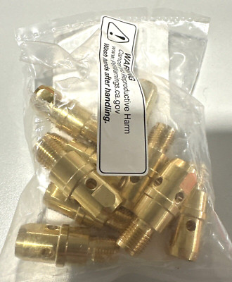 ESAB 0459990221 Tip Holder M8 Hd Brass For Robotic Torches (GENUINE) 8-QTY *NEW