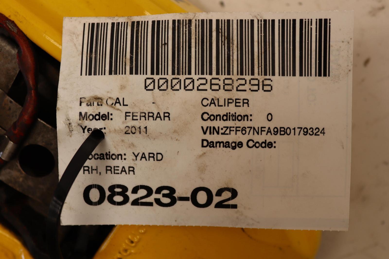 2010-2015 FERRARI 458 ITALIA REAR RIGHT SIDE BRAKE CALIPER OEM