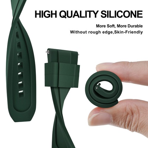ANNEFIT Silicone Watch Bands 16mm 18mm 20mm 22mm Quick Release Replacement Strap - Picture 28 of 73