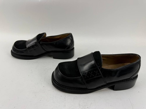 John Fluevog Mens Black Leather Shoes Size 8 - Picture 3 of 6