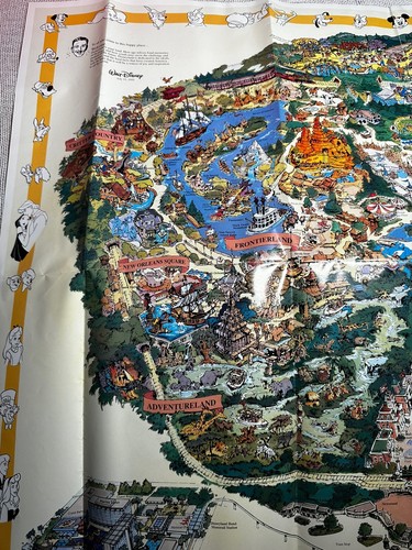 ORIGINAL Disneyland 40th Anniversary Error Map 1995 - Picture 15 of 21