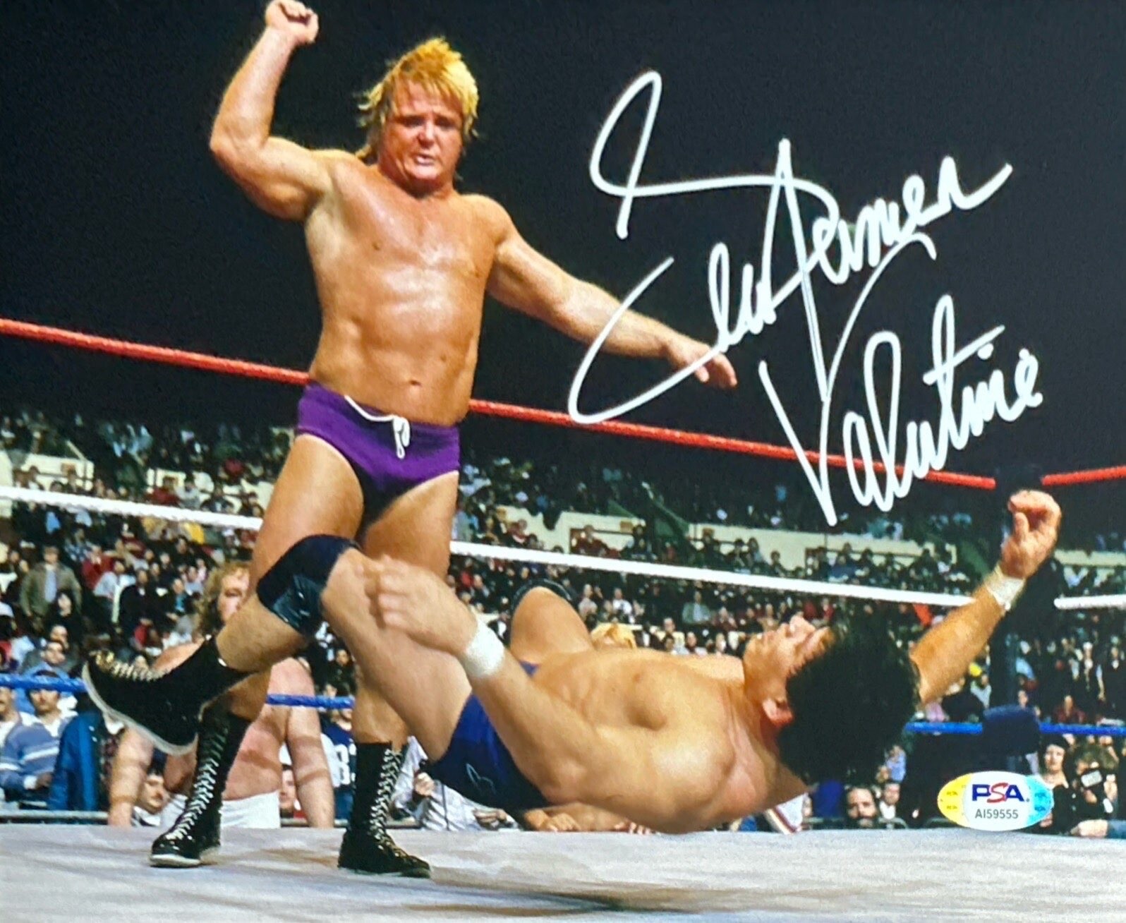 Greg The Hammer Valentine Autographed Signed Greg 'The Hammer