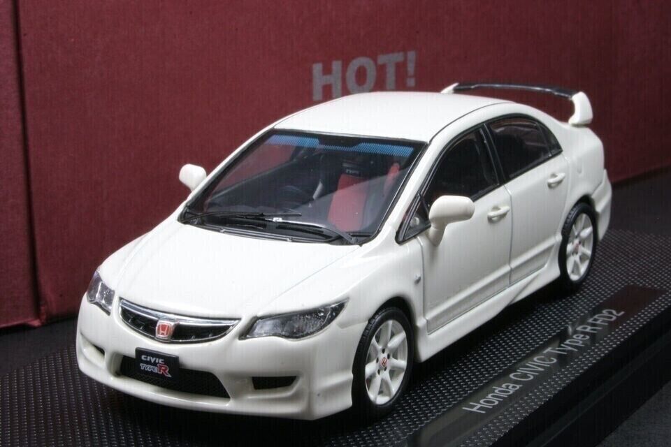 エブロ Honda CIVIC Type R FD2 ミニカー 1/43 EBBRO EB44247 Scale 1/43 | HONDA CIVIC TYPE-R WHITE