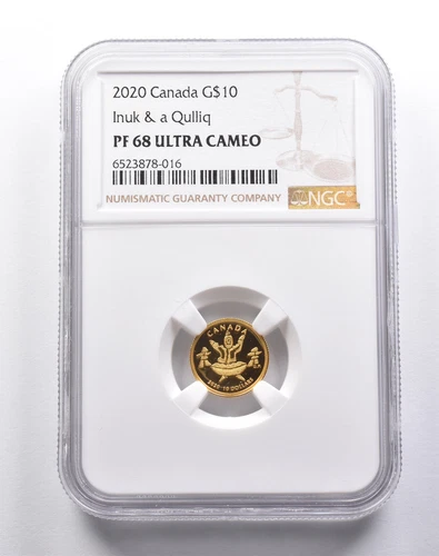 PF68 UCAM 2020 Canada $10 Gold Inuk & a Qulliq NGC *3730
