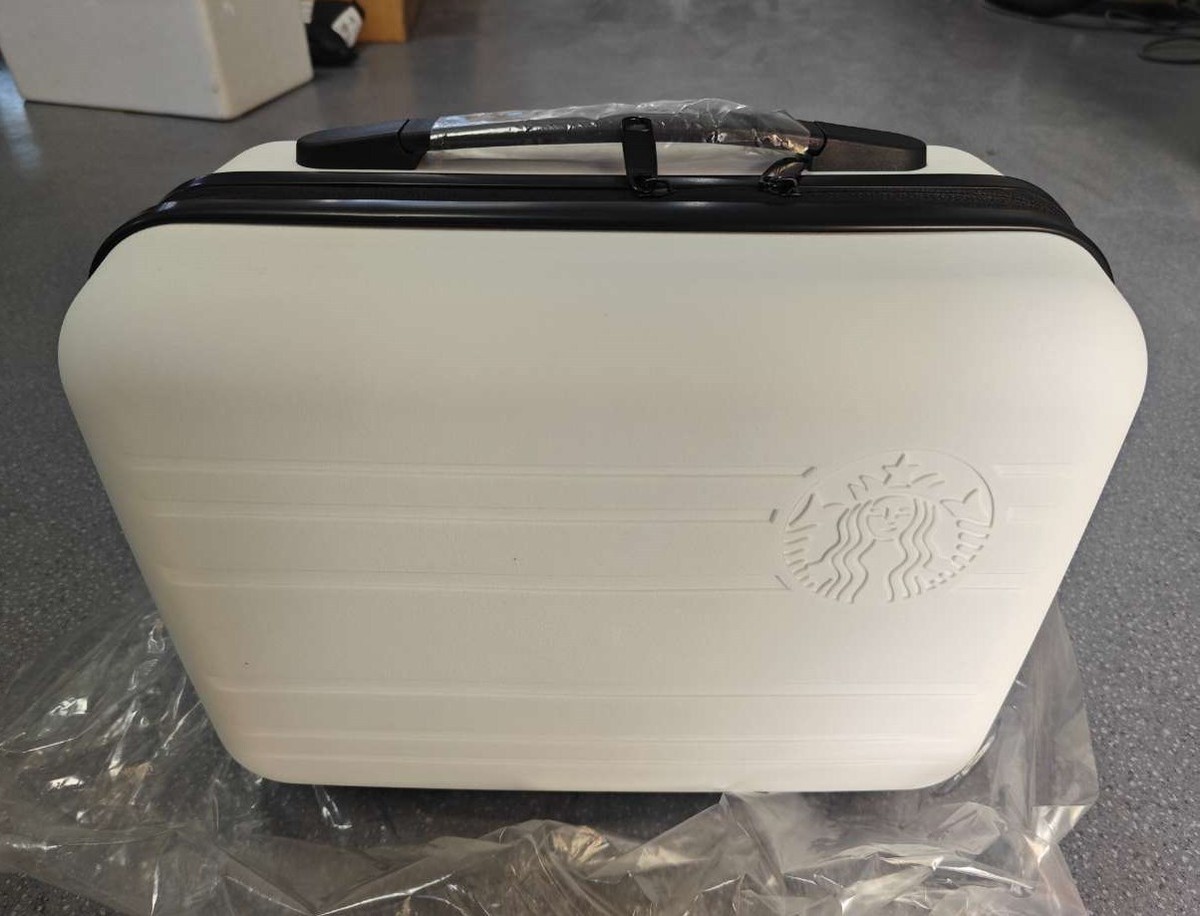 Starbucks Luggage Mini Handbag Cute Travel Storage Bag Carrying
