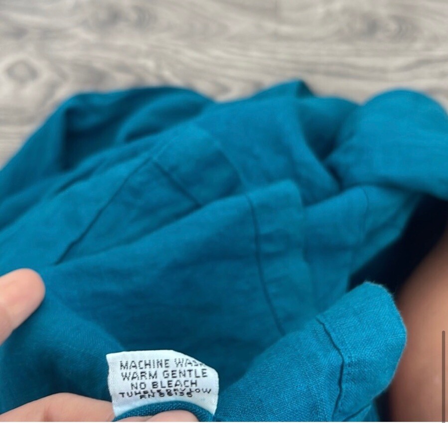 Bryan Walker Linen Button Tunic Blouse Jacket Ove… - image 5