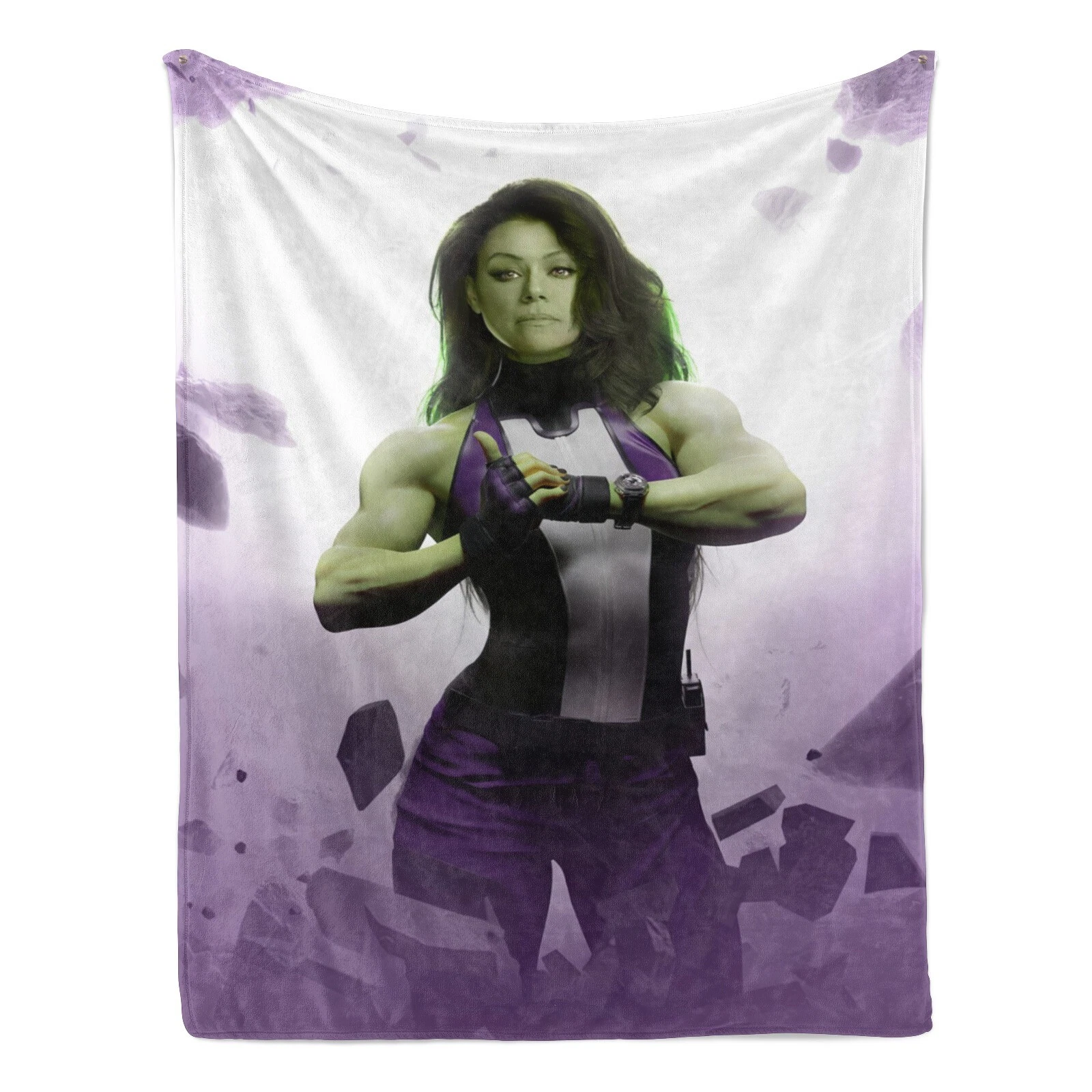 She Hulk Fleece Blanket for Bed and Sofa, Cozy and Lightweight