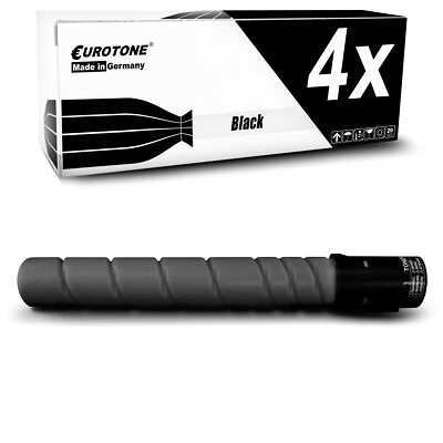 4x Toner Eurotone Black for A33K152/TN-512 K Konica Minolta Bizhub C554