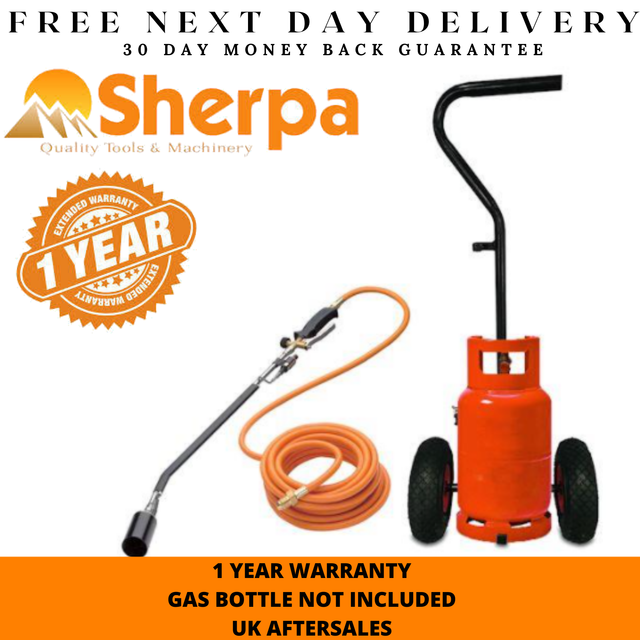 Sherpa Professional Gas Weed Burner and Trolley Kit for sale online eBay