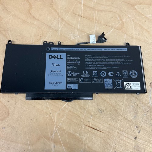 GENUINE Dell Latitude E5450 E5550 51Wh 7.4V Laptop Battery G5M10