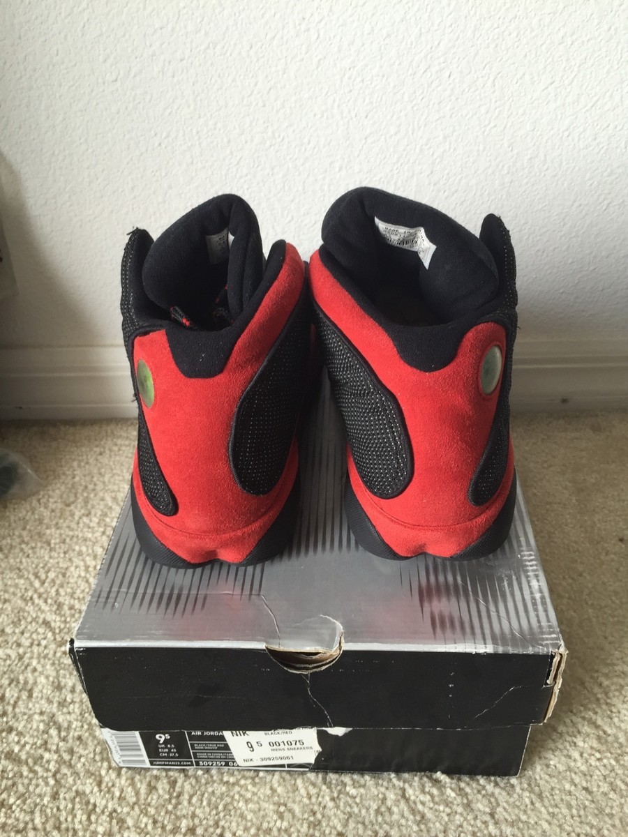Air Jordan Retro xiii 13 Black Red Size 9.5 2004 | eBay