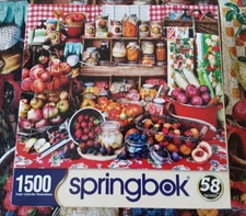 SPRINGBOK 1500 PC JIGSAW PUZZLE “Pre-Serves!” FRUIT CANNING COMPLETE 28.75"x 36"