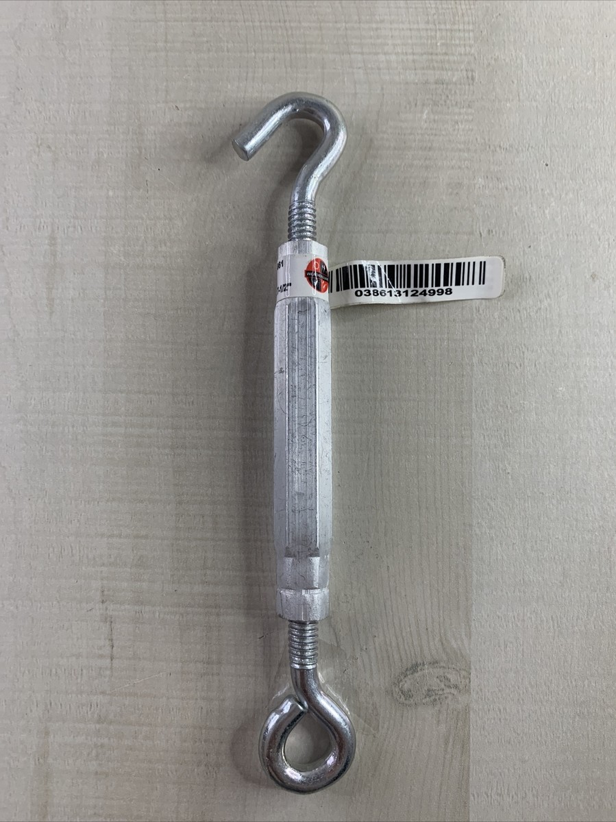 National Hardware N221-861 Zinc-Plated Hook & Eye Turnbuckle 1/4 x