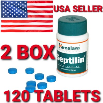 Septilin Himalaya USA OFFICIAL 2 BOX 120 tablets Vegetarian Botanical 100% Herbs