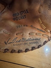 VTG Sears Roebuck Ted Williams Signature Model Leather Baseball Glove 16182