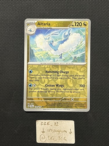 Pokemon Surging Sparks - Altaria - 134/191 - Reverse Holo - M/NM