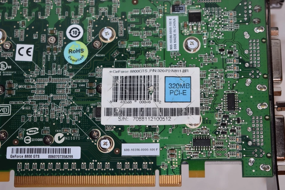 EVGA GeForce 8800 GTS 320MB PCI-E [MPN: 320-P2-N811-BR] - Image 3 of 4