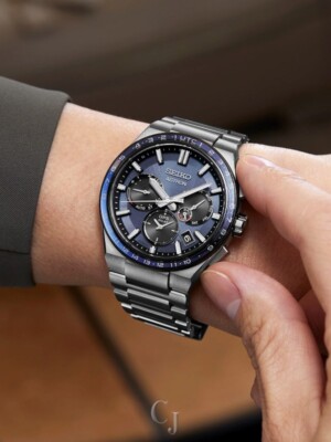 SEIKO ASTRON GPS SOLAR 腕時計 Seiko Astron GPS Solar Titanium Blue Dial Men's Watch SSH109 | eBay