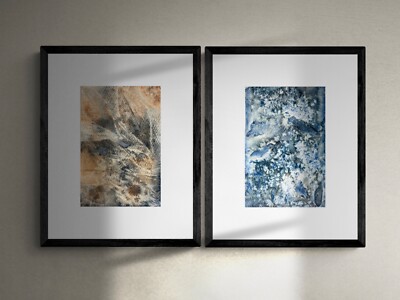  Original Watercolor SUMMERS END | Set Of Two 4 x6  Paintings By Jessica Joy
