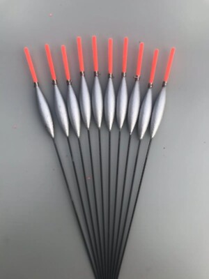 10 x Slim Foam Pole Floats 0,1g Handarbeit 1,5mm Spitze. Carbon Vorbau Sonderangebot.