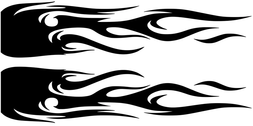 Juego de calcomanías de llama grande 12"x 50" carrocería gráfica tribal coche camión vinilo pegatina v2 Foto 3 de 4