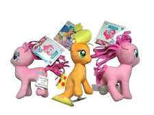 NEW My Little Pony Plush Pinkie Pie, Applejack and Different Pinkie Pie Plush
