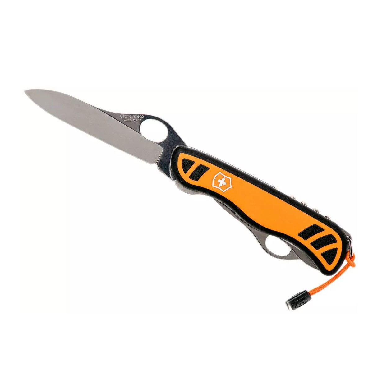 Victorinox Hunter XT Grip Orange Black One Hand Swiss Army Knife