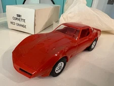 1981 Chevy Corvette Original Red Orange  Dealer Promo Model Car