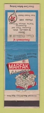 Matchbook Cover - Texaco oil gas Chas Dunwell Warsaw IN low phone # WEAR
