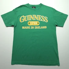 Guinness Mens Shirt Large Green Made In Ireland St Patrick Graphic Beer 1759 L