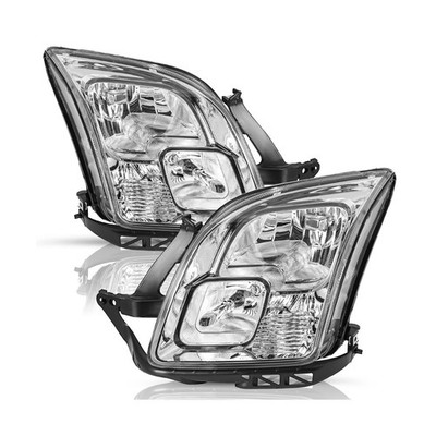 TUSDAR Headlight Assembly Set Fit for 2006-2009 Ford Fusion Halogen Headlamp ...