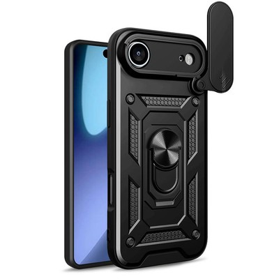 HURTEL HYBRID ARMOR CAMSHIELD HÜLLE FÜR IPHONE 17 LUFTPANZERUNG MIT FUNKTIONEN