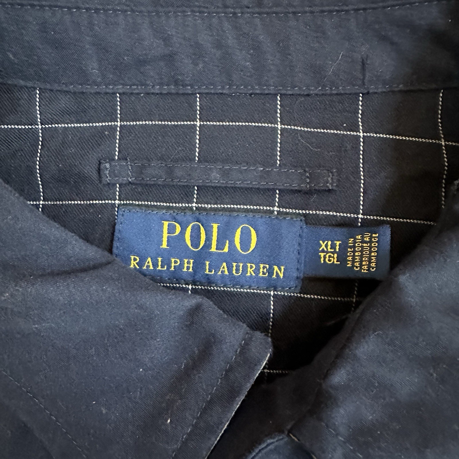 Polo Ralph Lauren Giacca Uomo XLT Blu Bomber Bi Swing Fodera Plaid Navy Pony