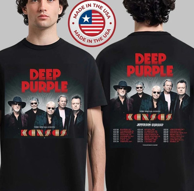Deep Purple Summer North America Tour 2026 Schedule Dates T-Shirt