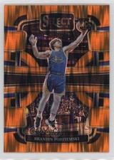 2023-24 Panini Select Concourse Orange Flash Prizm Brandin Podziemski #93 1k9t