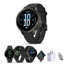 Garmin Venu 4 GPS Smartwatch 41mm Bundle w/ Health &