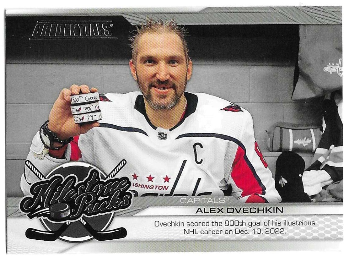 2024-25 Upper Deck Credentials - Milestone Pucks Alex Ovechkin #MP-AO ...