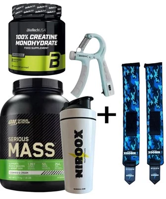 Optimum Nutrition Serious Mass Weight Gainer Protein Dose 2727g + Creatin 300 gr - Bild 1 von 3